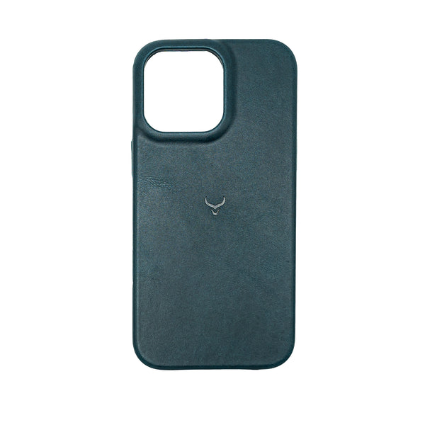 Leather iPhone 14 Case with MagSafe- Marine
