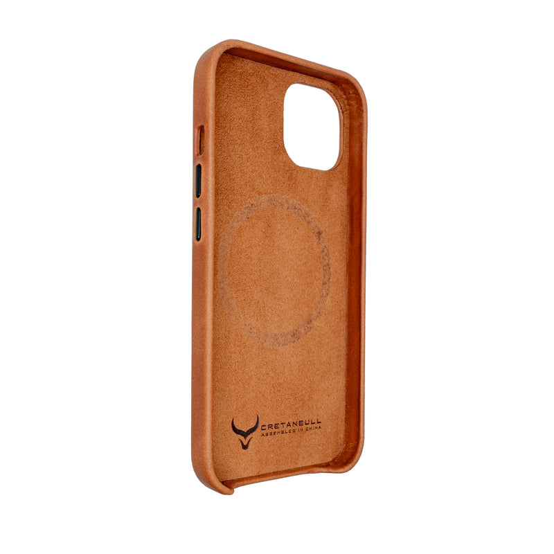Leather iPhone 13 Case with MagSafe- Ochre