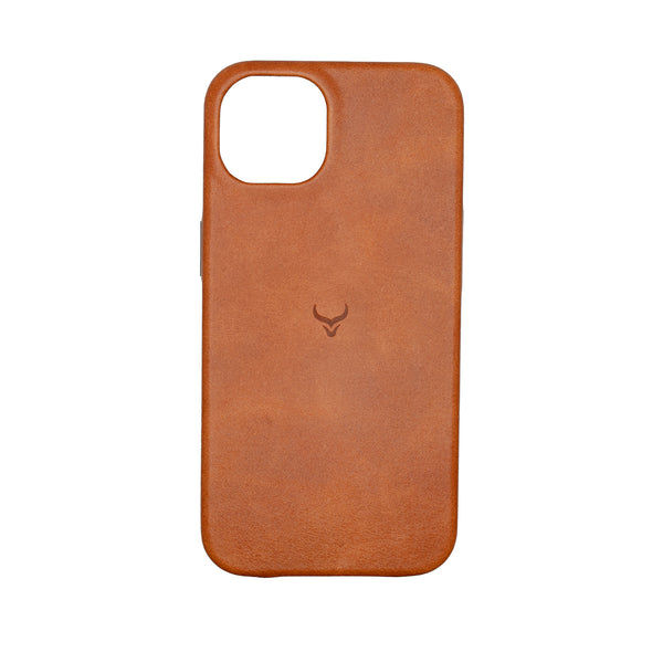 Leather iPhone 13 Case with MagSafe- Ochre