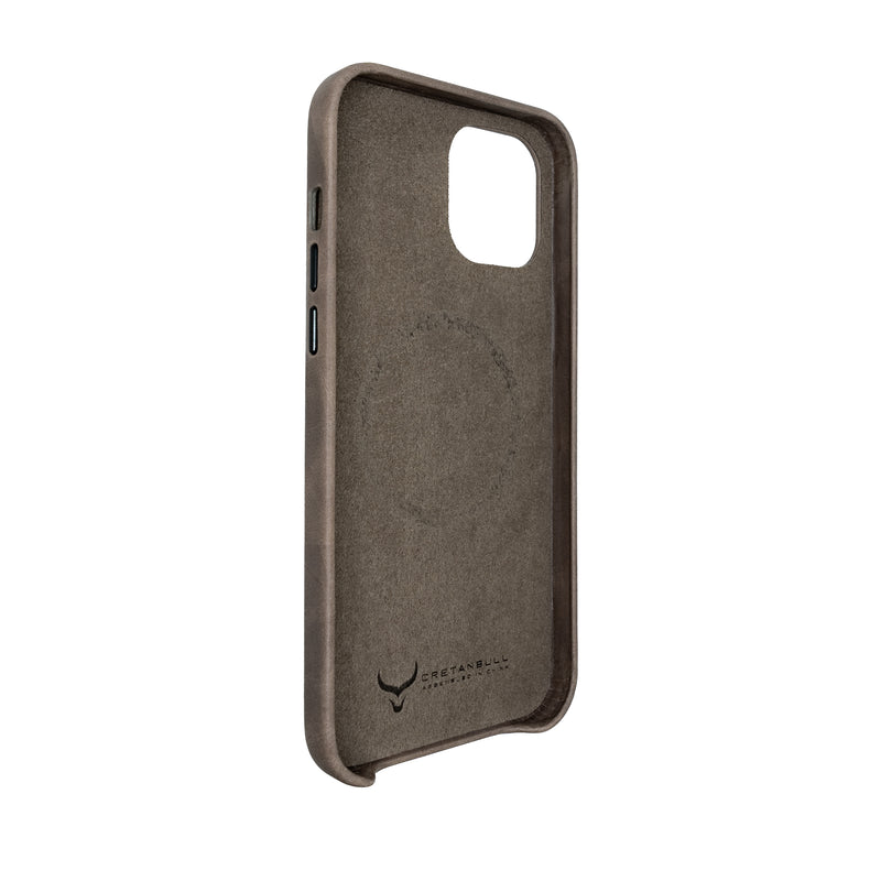 Leather iPhone 12 Case with MagSafe - Ash
