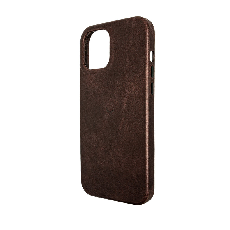 Leather iPhone 12 Case with MagSafe - Espresso