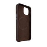 Leather compatible with iPhone 15 Case with MagSafe- Espresso