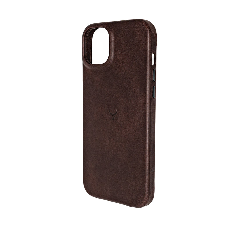 Leather iPhone 14 Case with MagSafe- Espresso