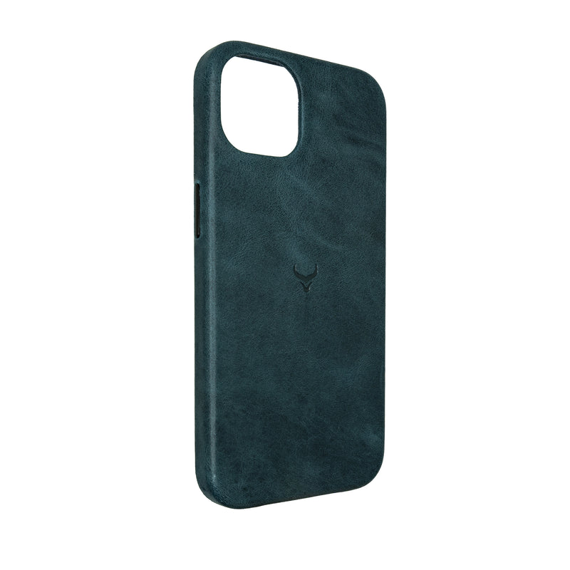 Leather iPhone 13 Case with MagSafe- Marine