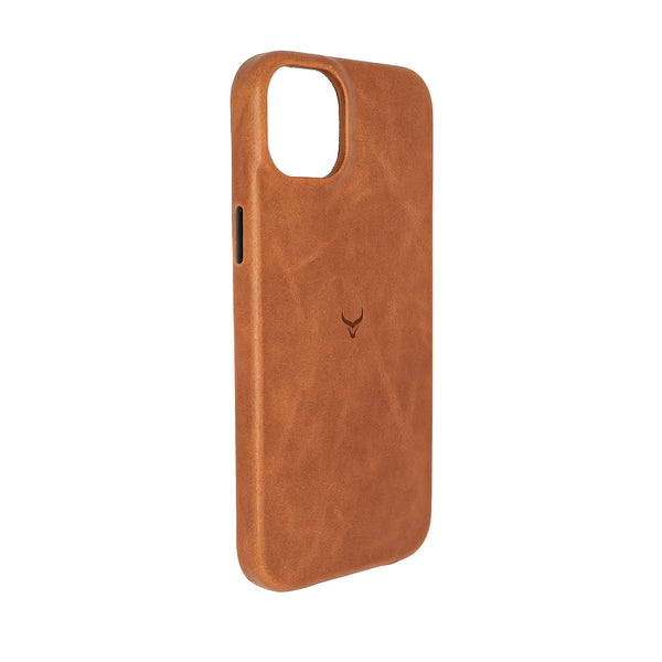 Leather iPhone 14 Case with MagSafe- Ochre