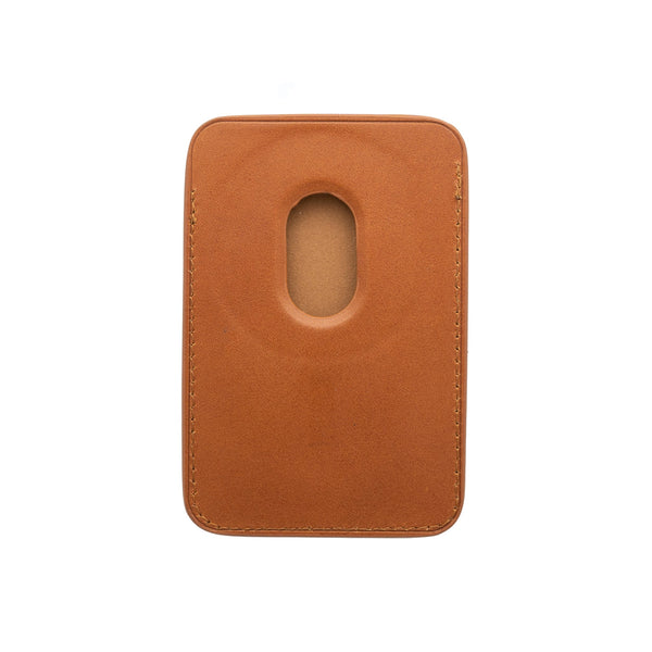 Leather MagSafe Wallet- Ochre